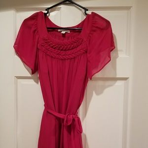 Banana Republic Pink Dress with tie waist